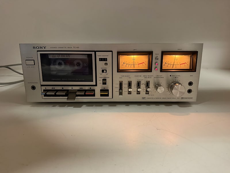Sony TC-K5 Stereo Cassette Deck  			