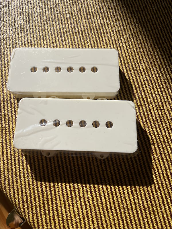 Squier Jazmaster pickup covers 2010s Parchment aged off Reverb