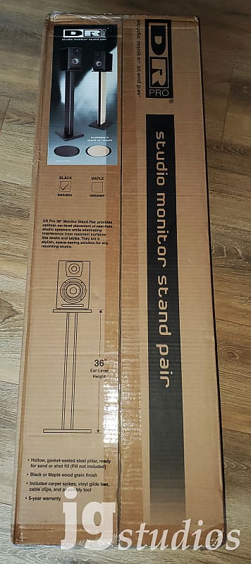 DR Pro Maple Wood Studio Monitor Stand (Pair) Maple