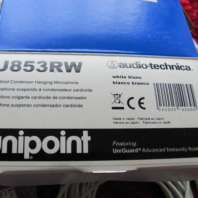 Audio-Technica U853RW Cardioid Condenser Hanging Microphone ( New Old Stock ) image 7