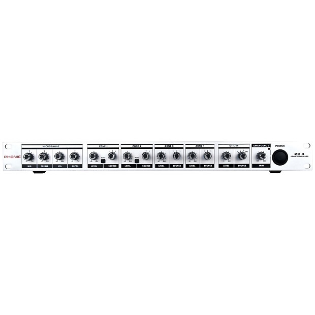 Phonic ZX4 Professional 4-Zone Mixer | Reverb