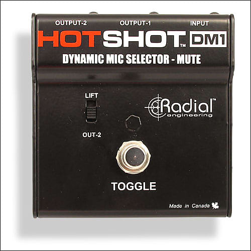 Radial Engineering DM1-HOTSHOT Microphone Signal Splitter / Mute Switch image 1