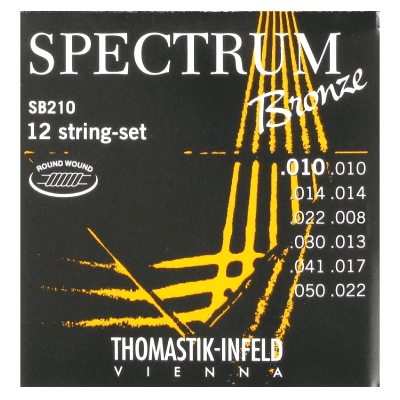 Thomastik-Infeld SB210 Spectrum Bronze 12-String Acoustic Guitar Strings - Extra Light (.10 - .50)
