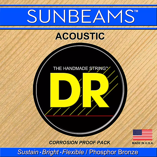 DR RCA-12 Sunbeam Medium Acoustic Strings (12-54) image 1