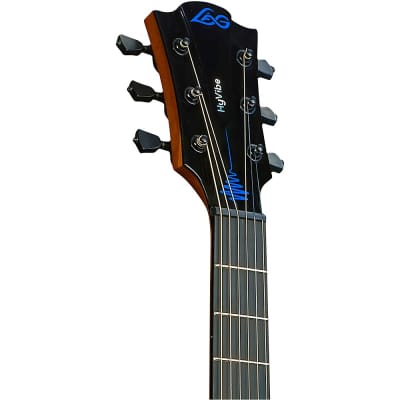 Lag Guitars Tramontane HyVibe THV30DCE Dreadnought Acoustic-Electric Smart Guitar Natural image 5