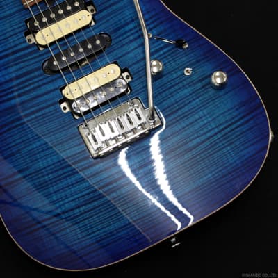 T's Guitars DST-Pro24 Mahogany Limited Custom - Trans Blue Burst, Made in Japan image 5