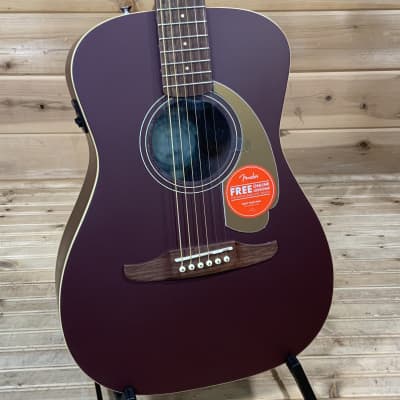 Fender  Malibu Player Acoustic Guitar - Burgundy Satin image 1