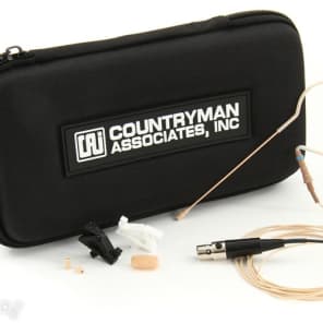 Countryman E6 Omnidirectional Earset Microphone - Low Gain with 1mm Cable and TA4F Connector for Shure Wireless - Light image 2