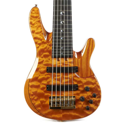 Yamaha John Patitucci Signature TRBJP2CASEAM 6-String Bass w/Case - Amber image 1