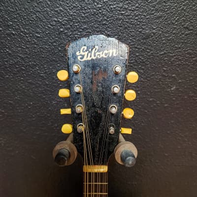 Used Vintage 1921 Gibson A Mandolin with hardshell case image 3