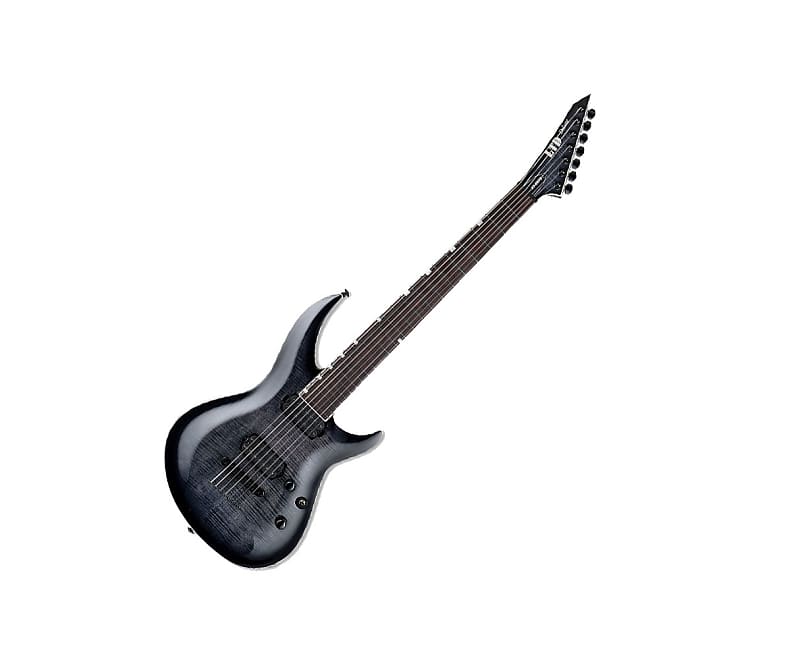 ESP LTD H3-1007 Baritone FM Electric Guitar - See Thru Black Sunburst image 1