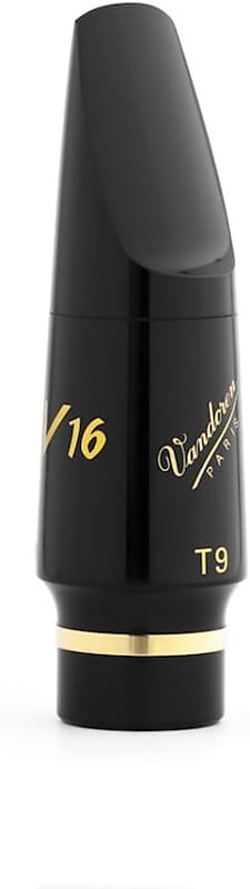 Vandoren SM825E V16 Series T9 Hard Rubber Tenor Saxophone Mouthpiece - Black image 1
