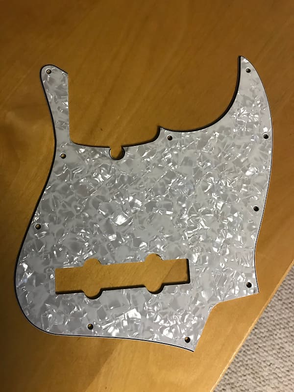 Fender USA Jazz Bass V Pickguard Pearloid Reverb