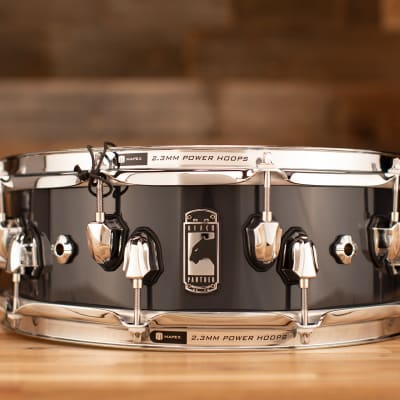 MAPEX BLACK PANTHER RAZOR 14 X 5 MAPLE SNARE DRUM, DARK GREY SOLID LACQUER image 1