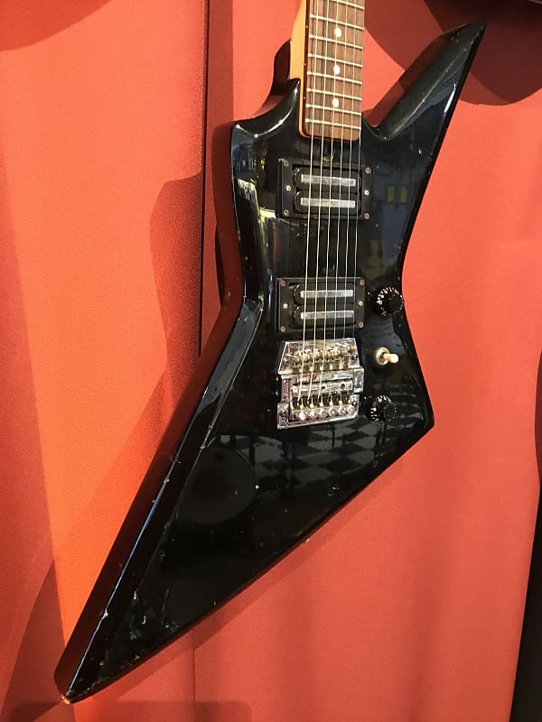 80s Aria Pro II Bladerunner ZZ Original Black Explorer w/ OHSC