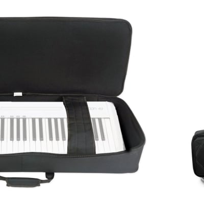 Rockville BEST BAG 49 Padded Rigid Keyboard Gig Bag Case for Samson Carbon 49