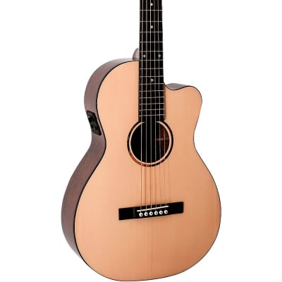Recording King G6 Series Single-0 Spruce-Mahogany Acoustic-Electric Guitar Natural for sale