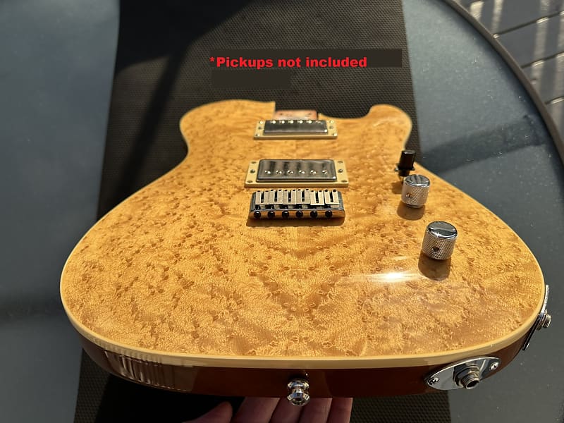 Warmoth Carved Top Telecaster Body with Strat Pocket, Semi Warmoth Carved Top Telecaster Body with Strat Pocket, Semi