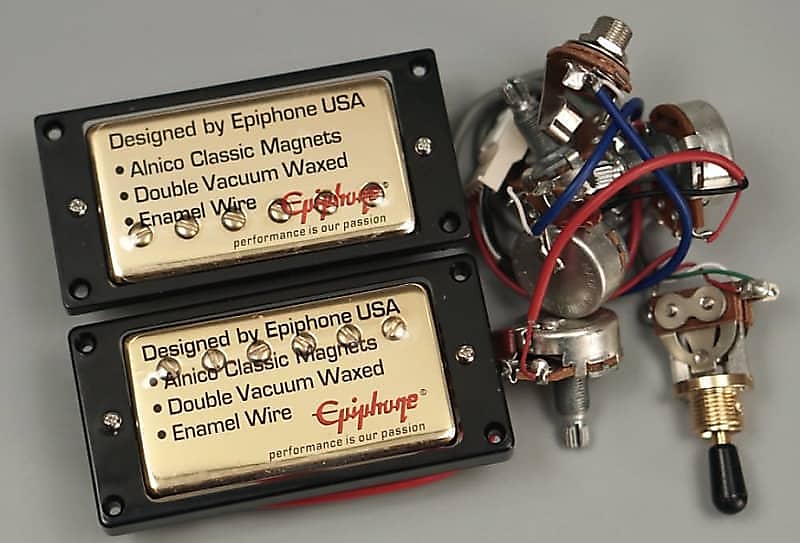 Epiphone '57 Classic Alnico Humbucker Pickup Set For Les Paul Reverb