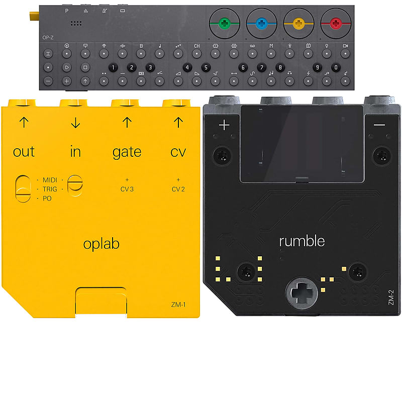 Teenage Engineering OP-Z Portable Wireless 16-Track Synthesizer w/ ZM-1 u0026  ZM-2 Expansion Modules | Reverb