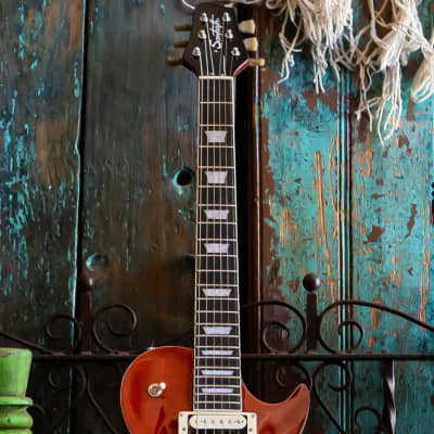 Sawtooth Americana Classic H60 Vintage Cherry Burst Electric Guitar & ChromaCast Pro Series Hard Case image 4