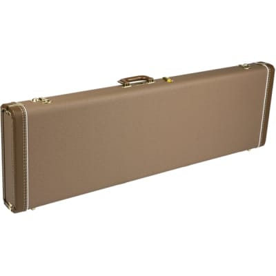 FENDER - G&G Deluxe Precision Bass Hardshell Case  Brown with Gold Plush Interior - 0996168422 image 1