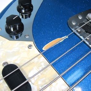 1971 Fender Mustang Bass Super Rare Blue Metal Flake Original Sparkle w MOTS Guard All Original! image 18