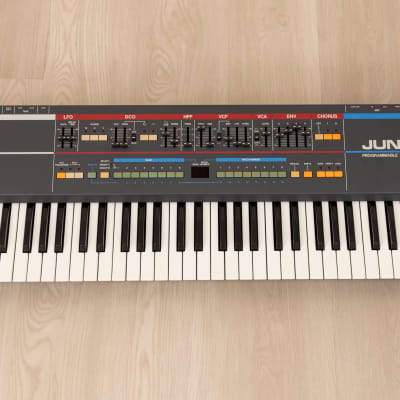 1980s Roland Juno-106 Vintage Analog Synthesizer, Serviced w/ Case image 2
