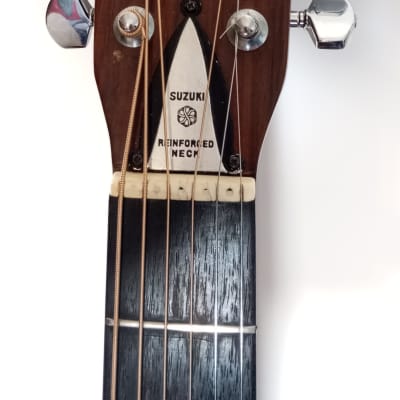 Rare Suzuki W 250 renforced neck guitar from 70's image 2