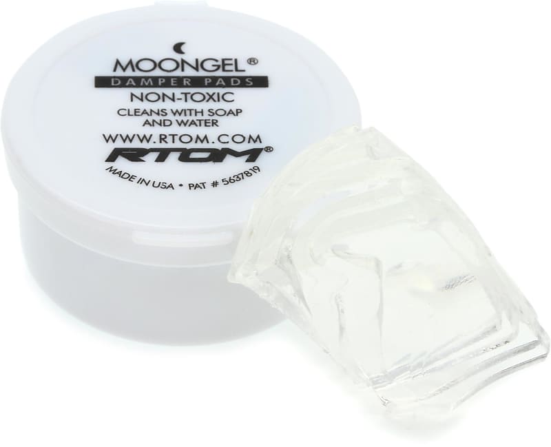RTOM Moongel Drum Damper Pads Clear (6pack) (8pack) Reverb