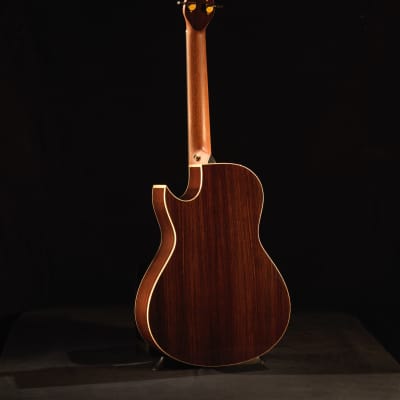 NEW Terry Pack PLRS parlour acoustic guitar, solid rosewood, Sitka, cutaway, hand made with pride image 3