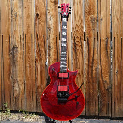 ESP SIGNATURE SERIES Gary Holt EC Liquid Metal Lava 6-String Electric Guitar w/ Case image 2