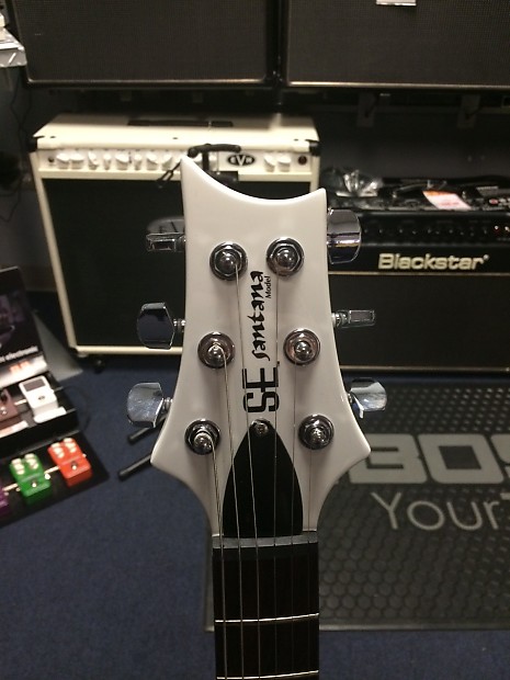 PRS SE Santana シグネチャーモデル　白 PRS SE Santana - Jet White | Sweetwater
