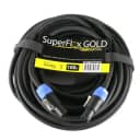 SuperFlex GOLD 14 Gauge Speaker Cable 100' - Twist Lock  Speakon Ends