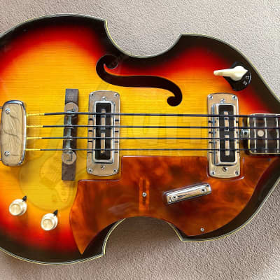 TEISCO FB-2 VINTAGE MIJ SCROLL HEAD VIOLIN BASS w/HSC | Reverb The