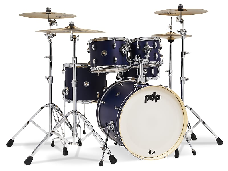 PDP Spectrum Series Drum set, 5pc w/20 Bass Drum, Ultraviolet
