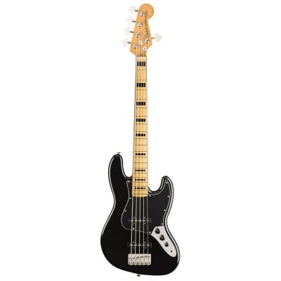 Squier Classic Vibe '70s Jazz Bass V 5-String Bass Guitar (Black)(New) for sale