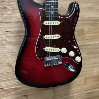 Fender Strat Ultra Guitar 1990 USA made - Crimson Burst 8lbs 6oz w/Custom Shop Texas Specials. OHSC for sale