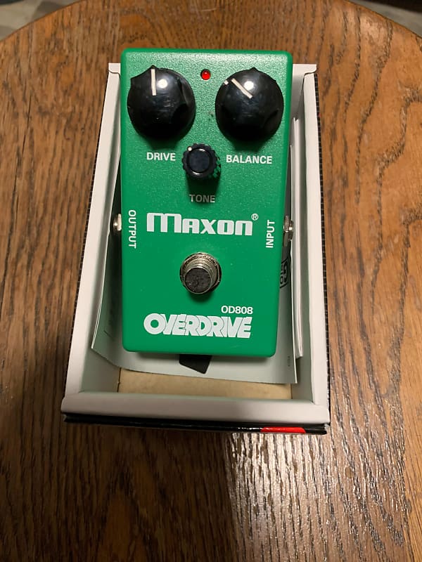 Signed by inventor - Maxon OD-808 Overdrive 2010s - Green | Reverb