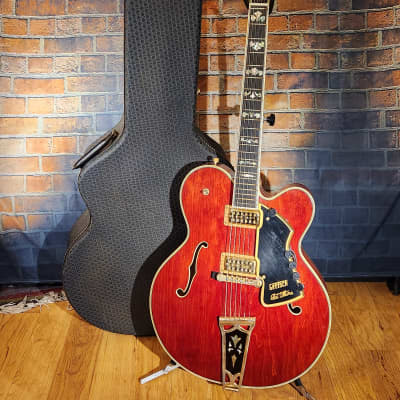 Vintage 1972 Gretsch Super Chet Autumn Red OHSC & Hang Tag for sale