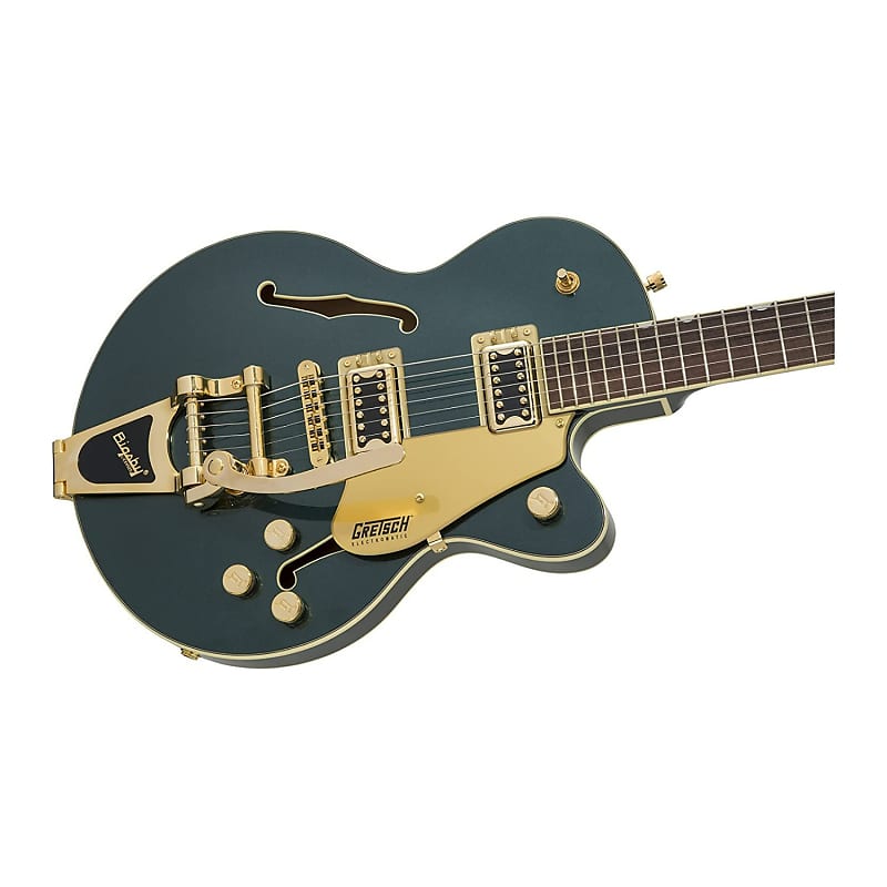 Gretsch G5655TG Electromatic Center Block Jr. Single-Cut 6-String Laurel  Fingerboard Electric Guitar, Right-Handed Electric Guitar (Cadillac Green) 