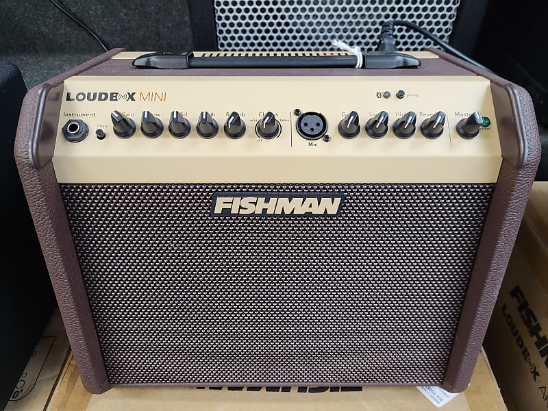 Fishman PRO-LBT-500 Loudbox Mini with Bluetooth 2-Channel 60-Watt 1x6.5" Acoustic Guitar Amp - Brown image 1