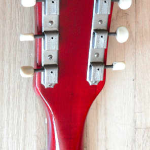 1960s Kay Red Devil Speed Demon Vintage Electric Hollowbody Guitar w/gigbag image 5