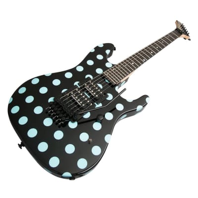 Kramer Nightswan Electric Guitar (Black/Blue Polka Dots) (New York, NY) image 6