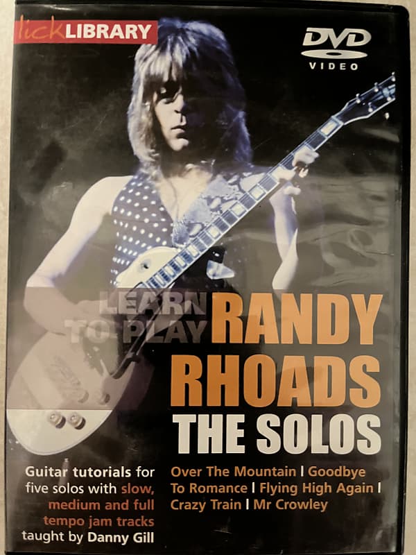 Lick Library Learn To Play Randy Rhoads The Solos Dvd Reverb