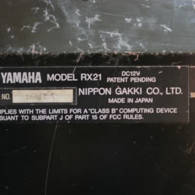 Yamaha RX21 Digital Rhythm Programmer image 4