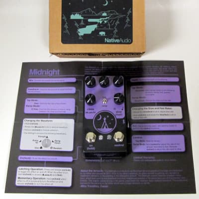 New Old Stock NativeAudio Midnight Phaser V2 Mint W/ Box and Manual image 7