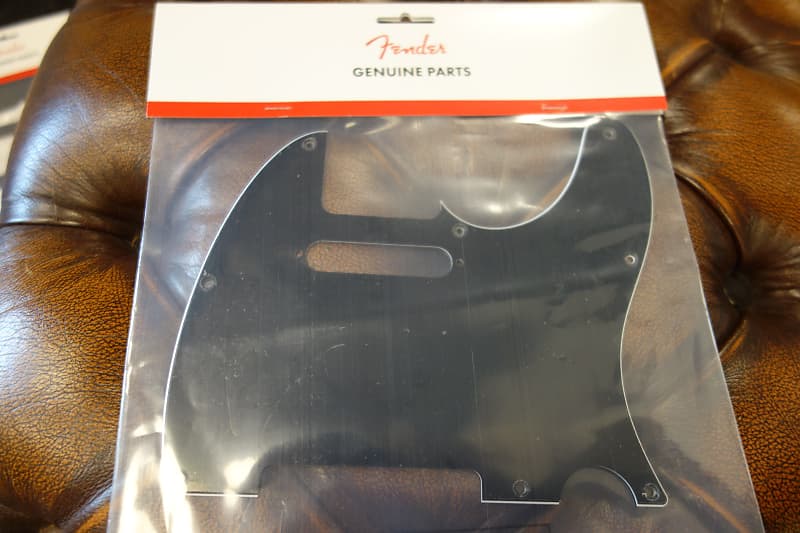 Fender Pickguard Telecaster 8-Hole Mount Black 3-Ply image 1