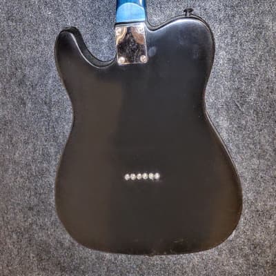 T-Style guitar midnight blue Occhineri custom guitars 2023 - Blue translucent lacquer image 2