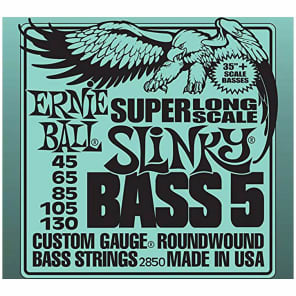 Ernie Ball 2850 5-string Super Long Scale Slinky Bass Strings